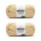 Bernat Forever Fleece Chamomile Yarn - 2 Pack of 280g/9.9oz - Polyester - 6 Super Bulky - 194 Yards - Knitting/Crochet